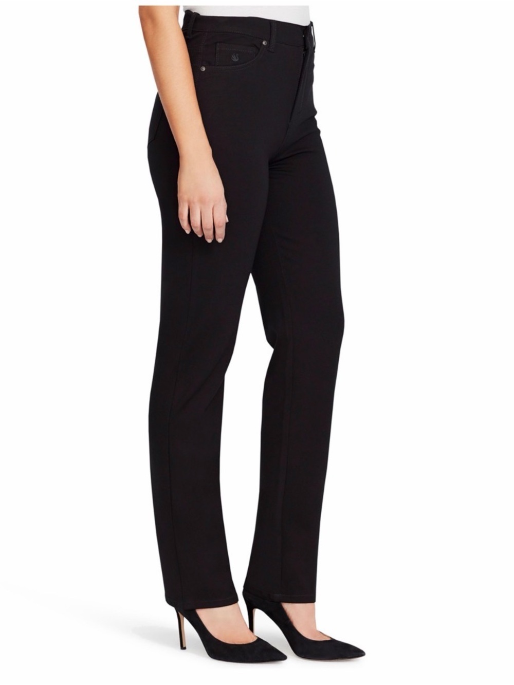 Gloria Vanderbilt Black tapered Leg Women's Pants black size 14
